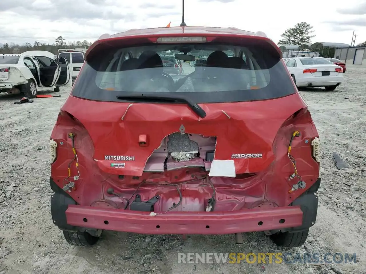 6 fotografías del automóvil dañado ML32A3HJ1KH012864 MITSUBISHI MIRAGE 2019