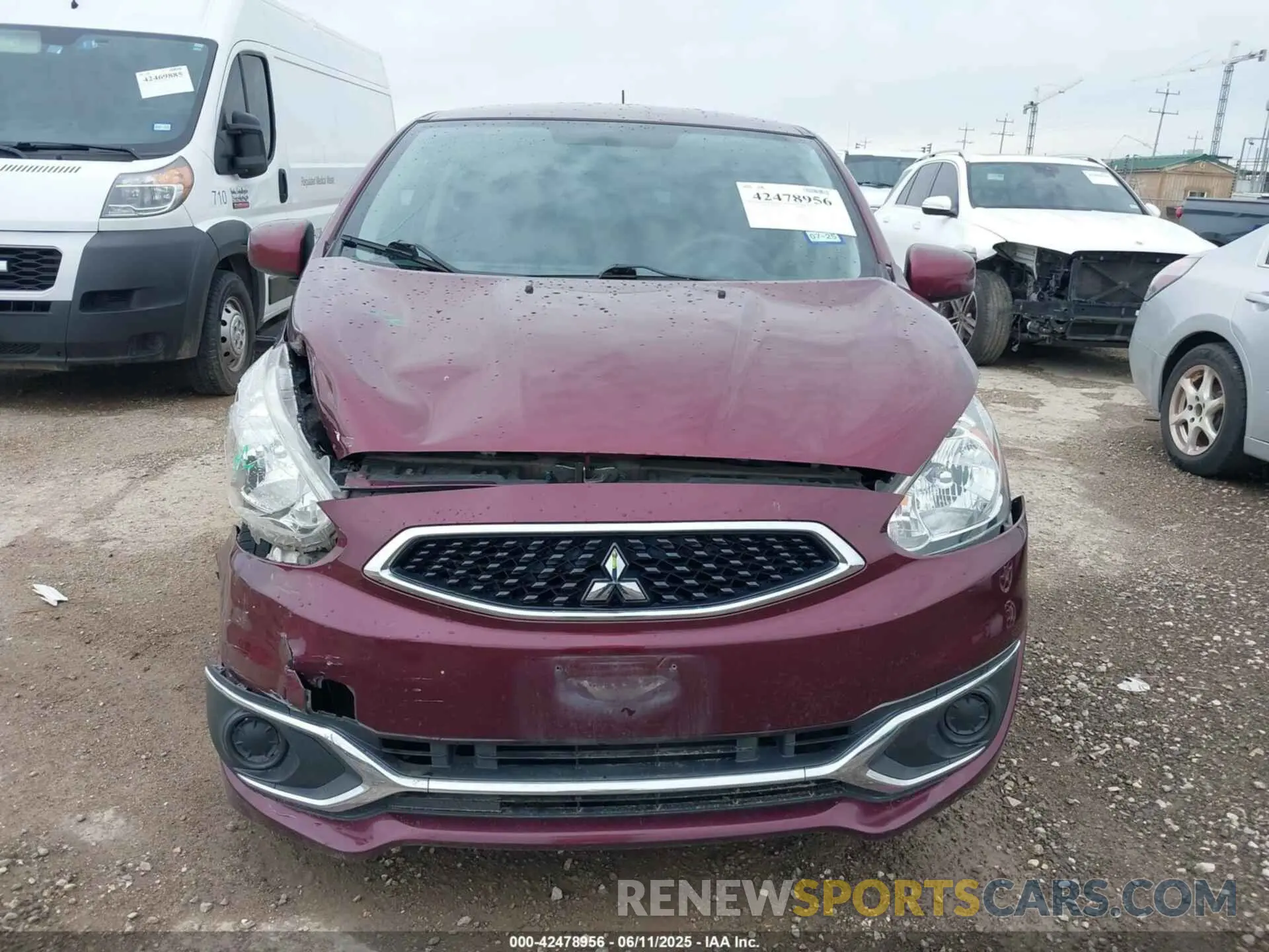 6 fotografías del automóvil dañado ML32A3HJ1KH014517 MITSUBISHI MIRAGE 2019