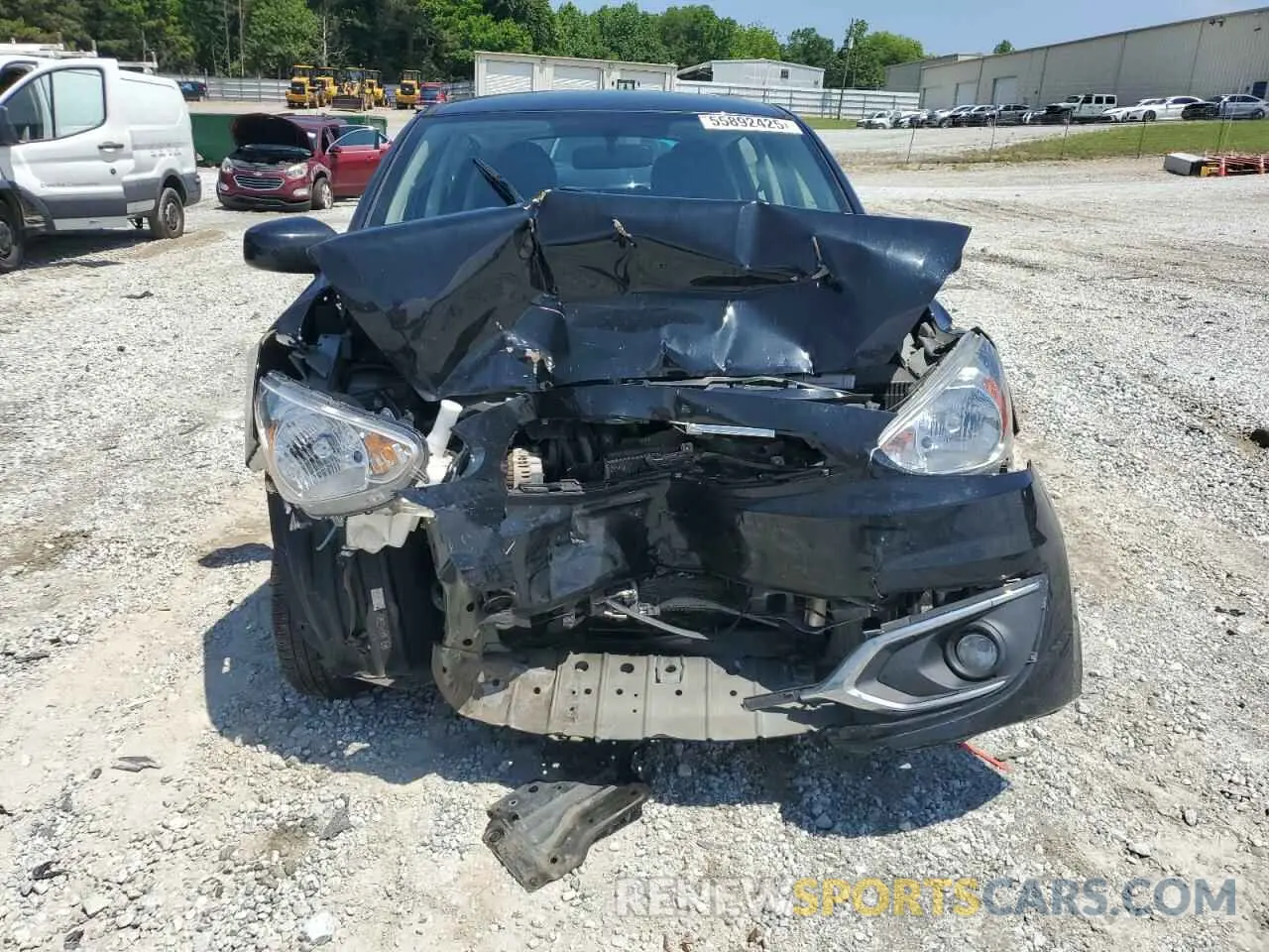 5 fotografías del automóvil dañado ML32A3HJ1KH015196 MITSUBISHI MIRAGE 2019