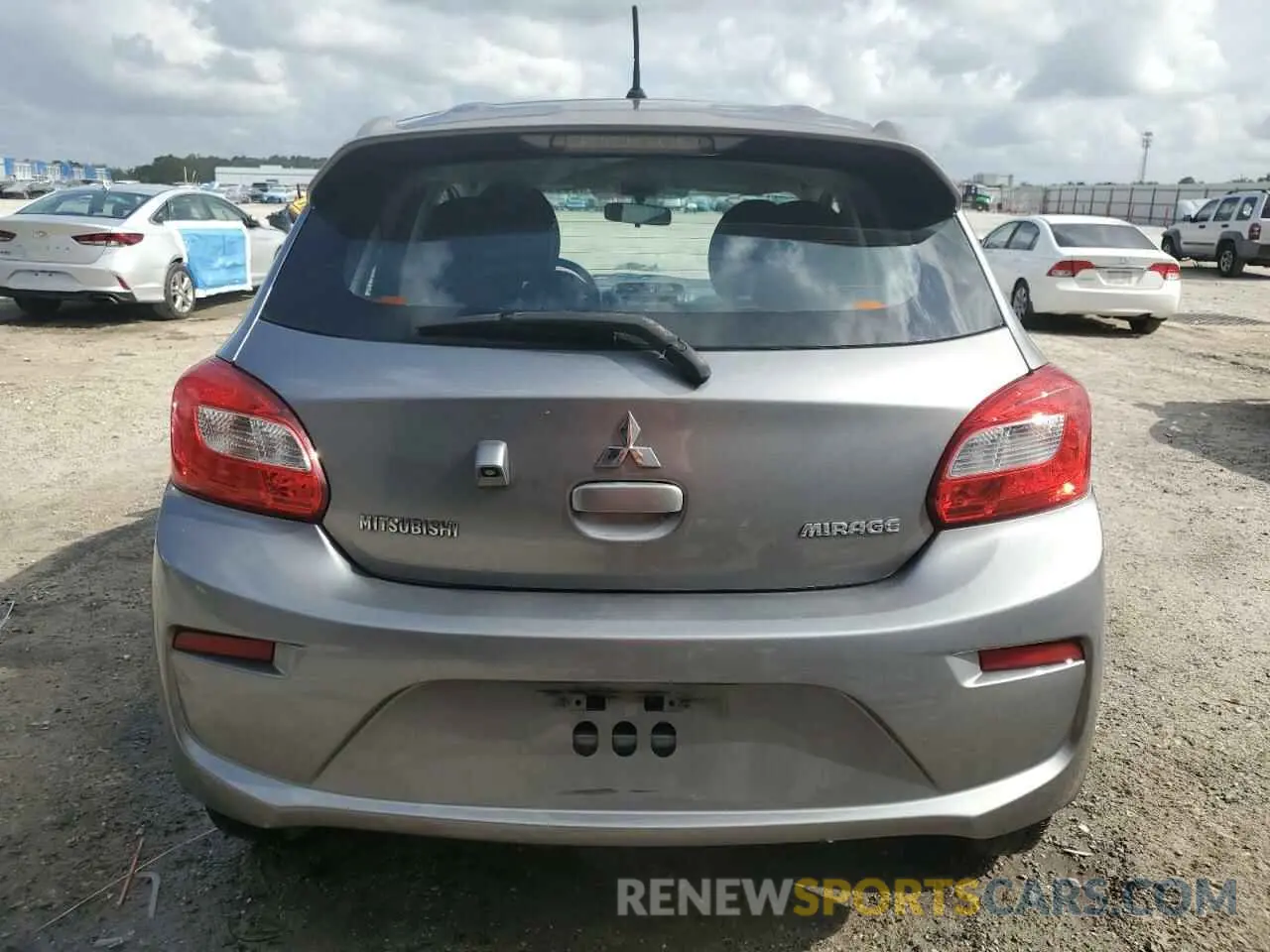6 fotografías del automóvil dañado ML32A3HJ2KH001243 MITSUBISHI MIRAGE 2019