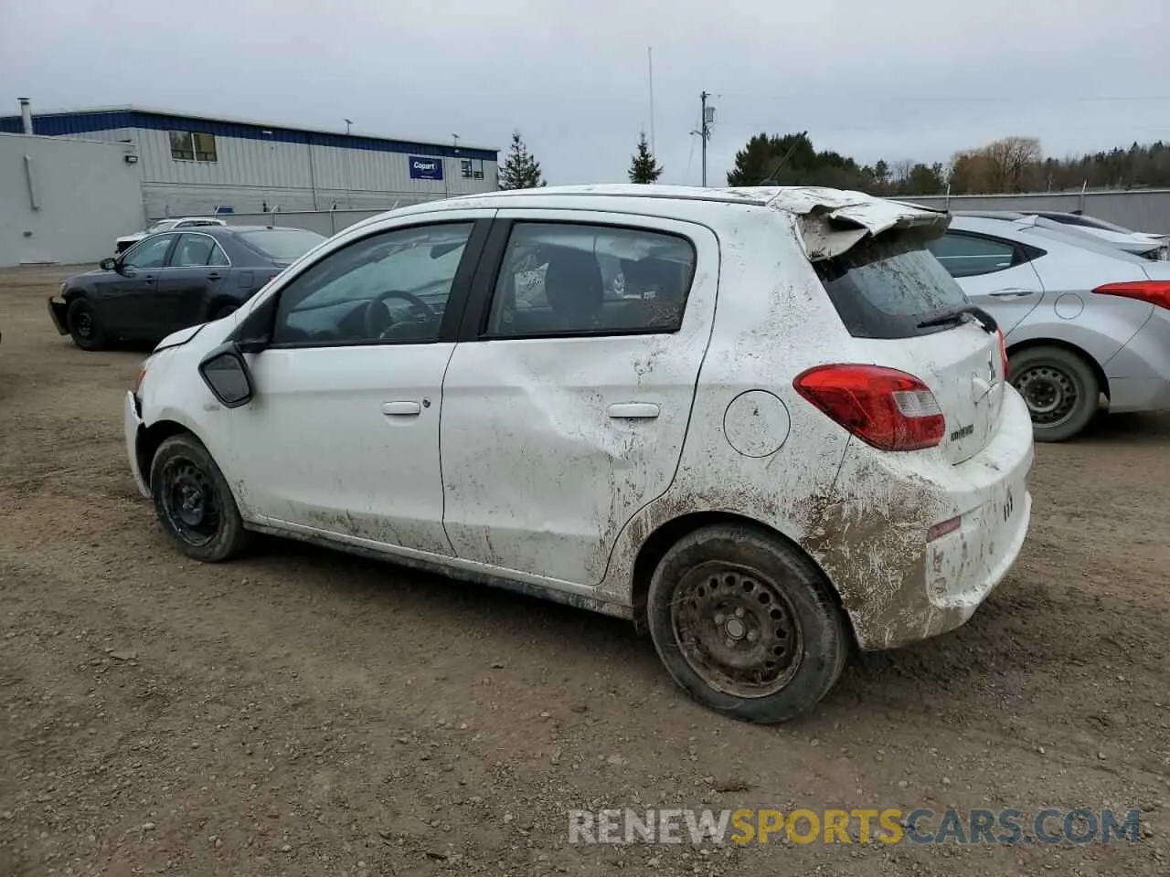 2 fotografías del automóvil dañado ML32A3HJ2KH012050 MITSUBISHI MIRAGE 2019