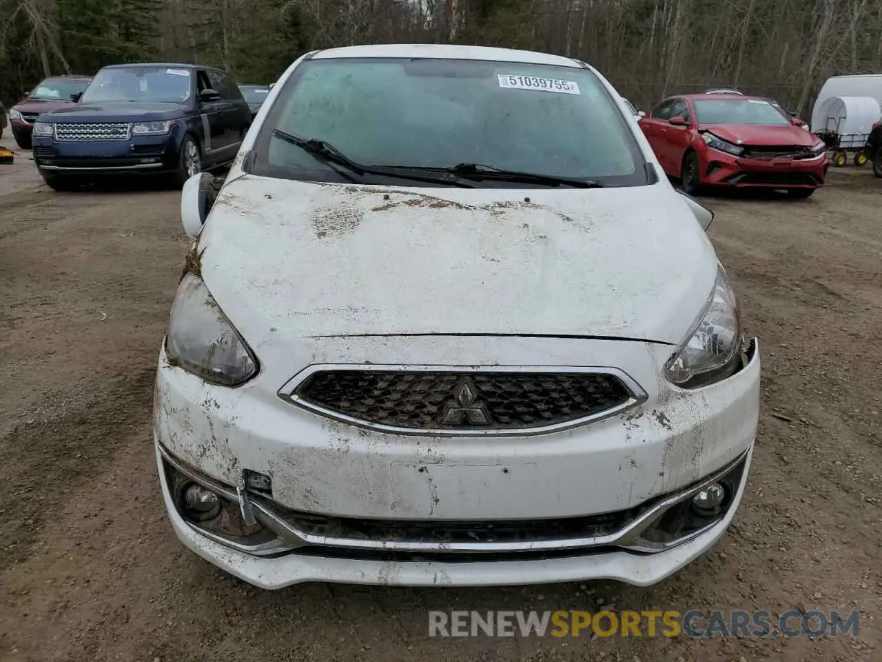 5 fotografías del automóvil dañado ML32A3HJ2KH012050 MITSUBISHI MIRAGE 2019