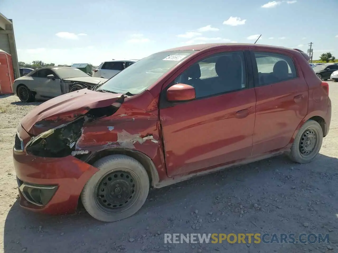 1 fotografías del automóvil dañado ML32A3HJ2KH013490 MITSUBISHI MIRAGE 2019