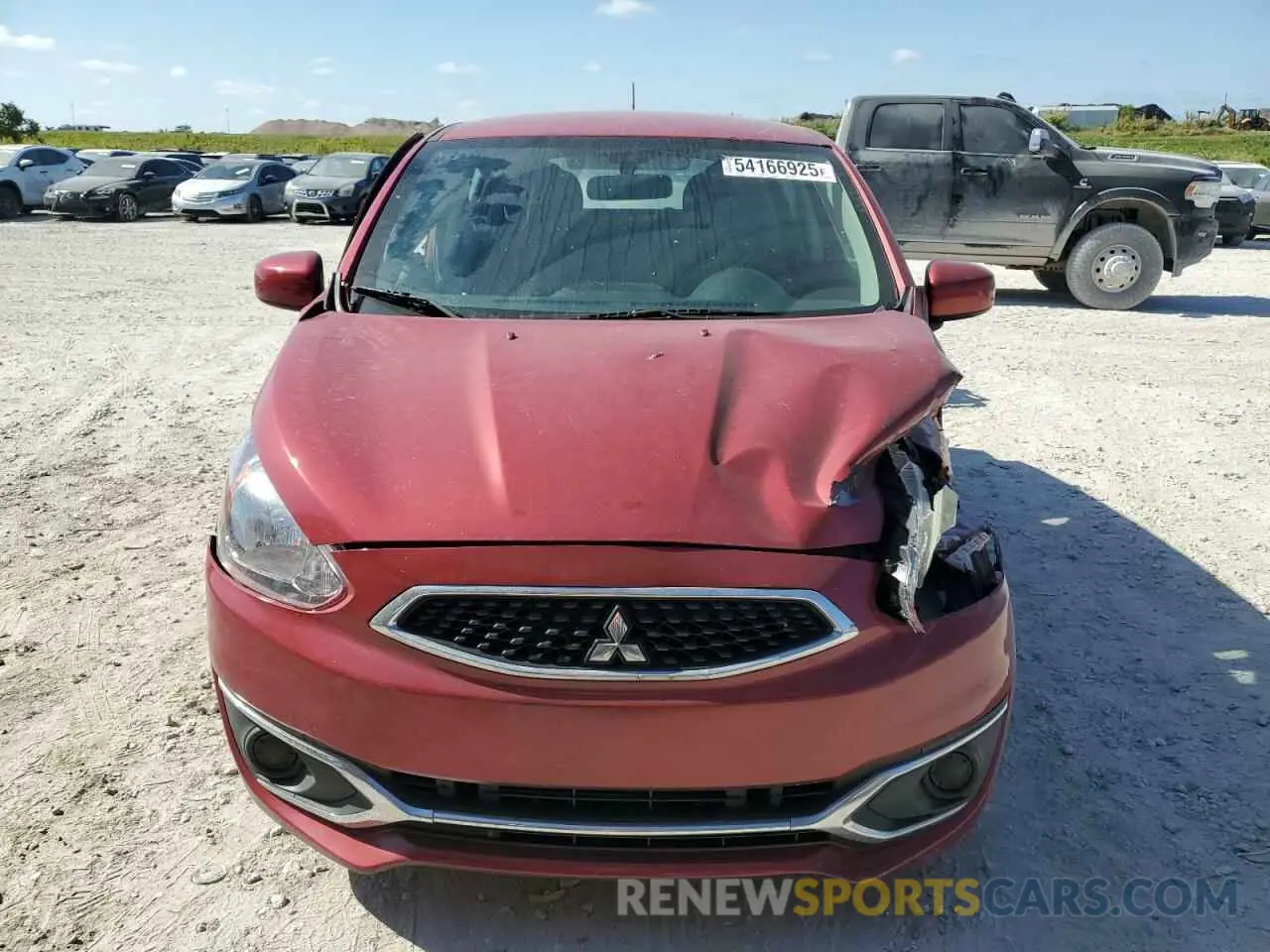 5 fotografías del automóvil dañado ML32A3HJ2KH013490 MITSUBISHI MIRAGE 2019