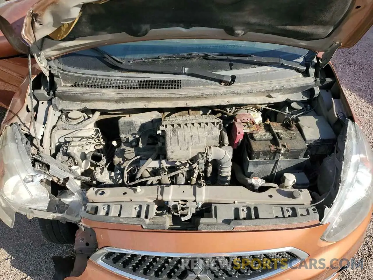 11 fotografías del automóvil dañado ML32A3HJ3KH001591 MITSUBISHI MIRAGE 2019