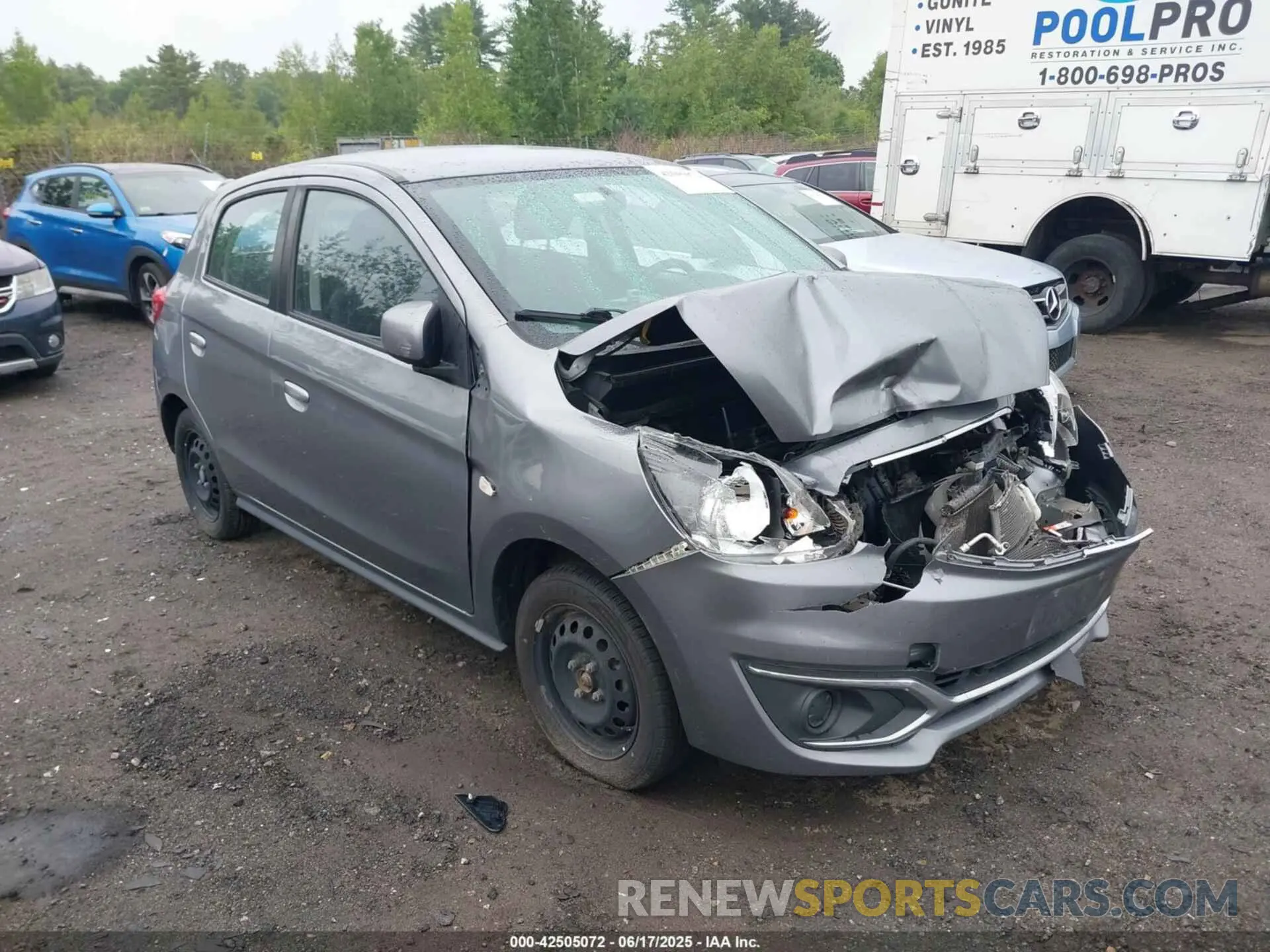 1 fotografías del automóvil dañado ML32A3HJ4KH005245 MITSUBISHI MIRAGE 2019