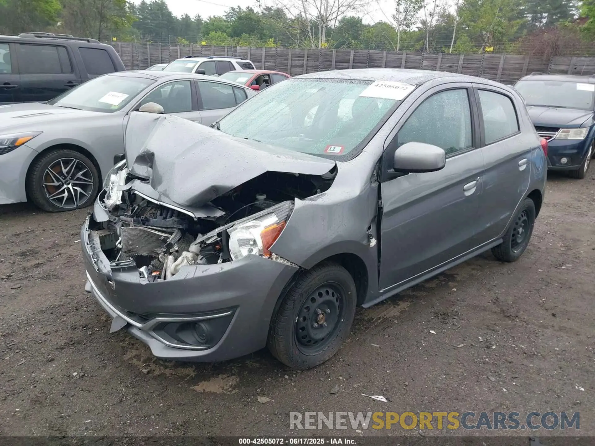 2 fotografías del automóvil dañado ML32A3HJ4KH005245 MITSUBISHI MIRAGE 2019