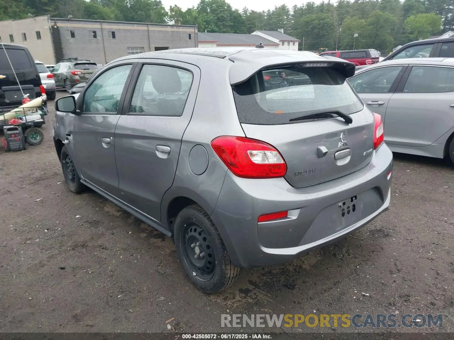 3 fotografías del automóvil dañado ML32A3HJ4KH005245 MITSUBISHI MIRAGE 2019