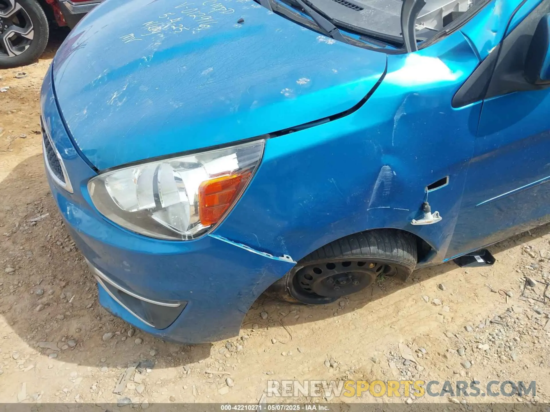 6 fotografías del automóvil dañado ML32A3HJ5KH012916 MITSUBISHI MIRAGE 2019