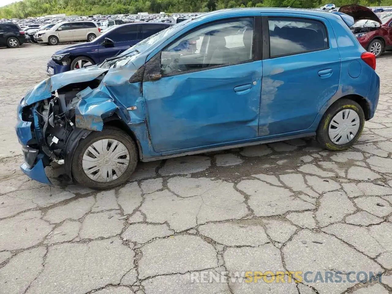 1 fotografías del automóvil dañado ML32A3HJ6KH009992 MITSUBISHI MIRAGE 2019