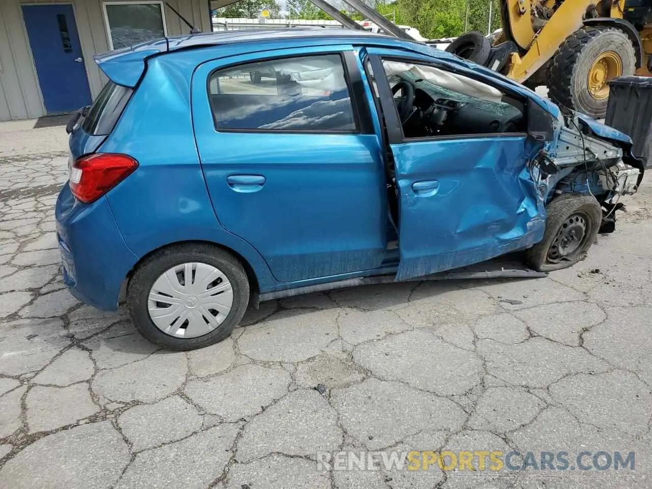 3 fotografías del automóvil dañado ML32A3HJ6KH009992 MITSUBISHI MIRAGE 2019