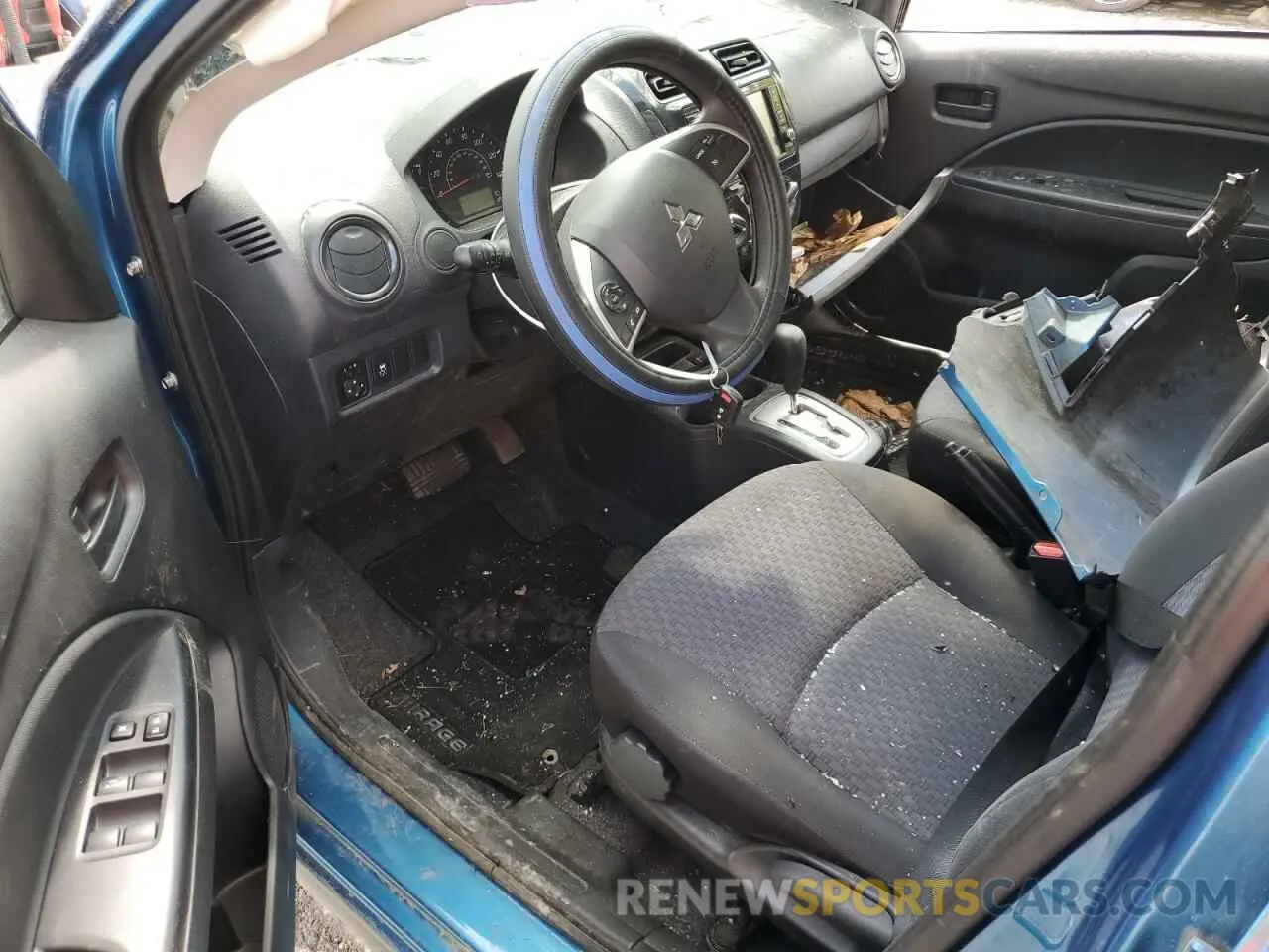 8 fotografías del automóvil dañado ML32A3HJ6KH009992 MITSUBISHI MIRAGE 2019