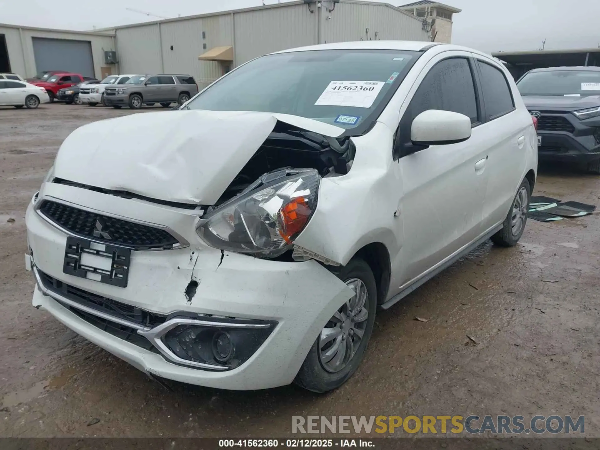2 fotografías del automóvil dañado ML32A3HJ7KH005935 MITSUBISHI MIRAGE 2019