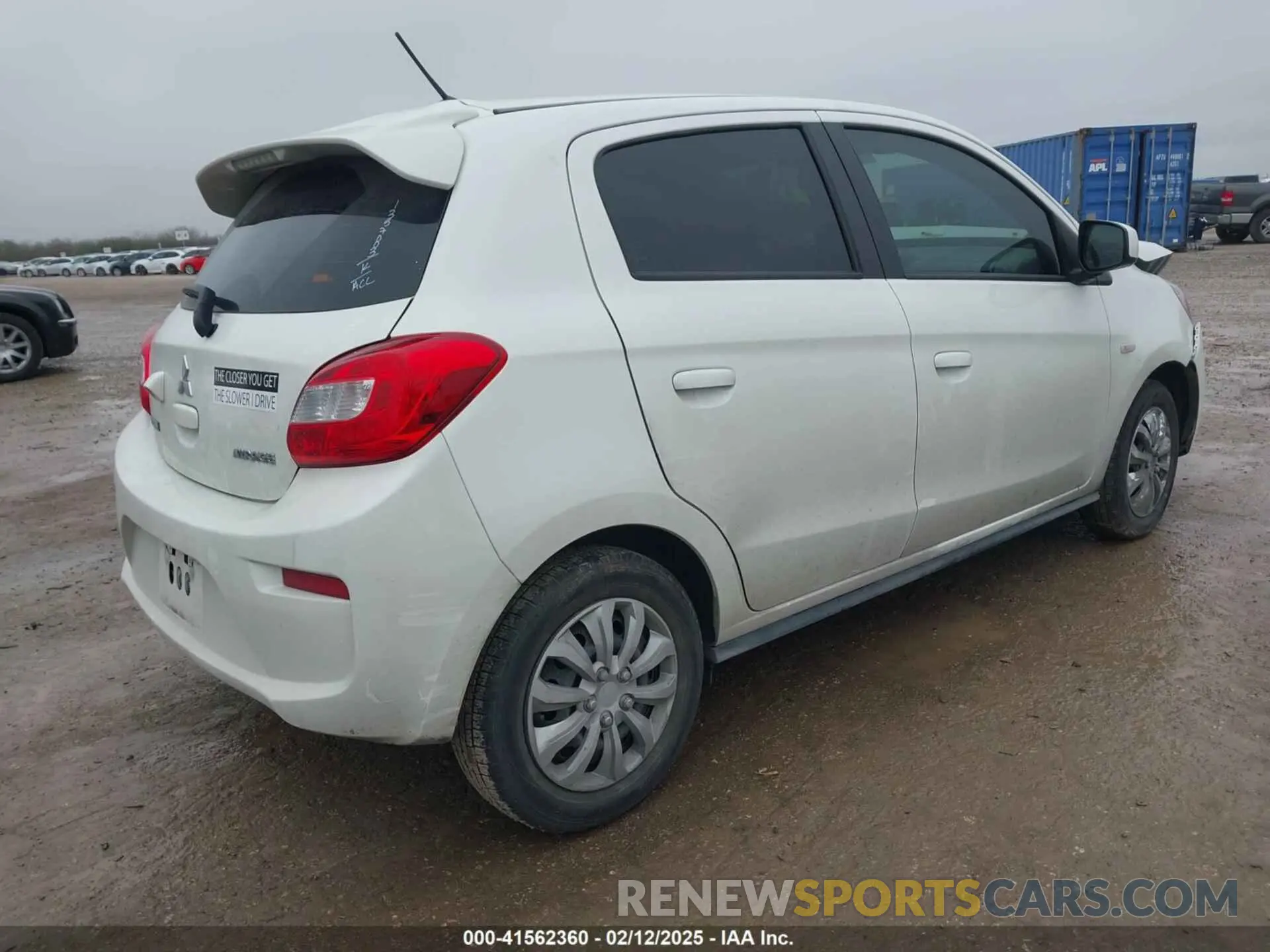 4 fotografías del automóvil dañado ML32A3HJ7KH005935 MITSUBISHI MIRAGE 2019