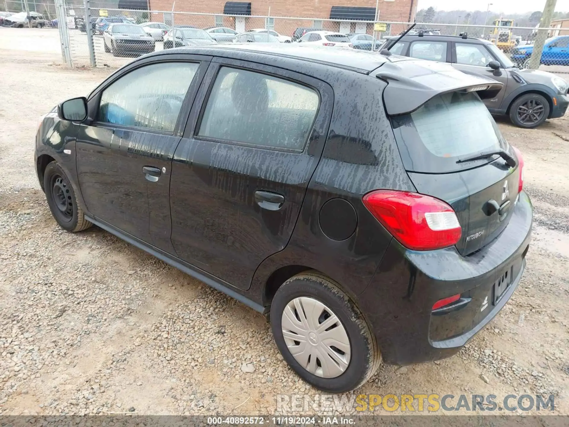 3 fotografías del automóvil dañado ML32A3HJ7KH013016 MITSUBISHI MIRAGE 2019