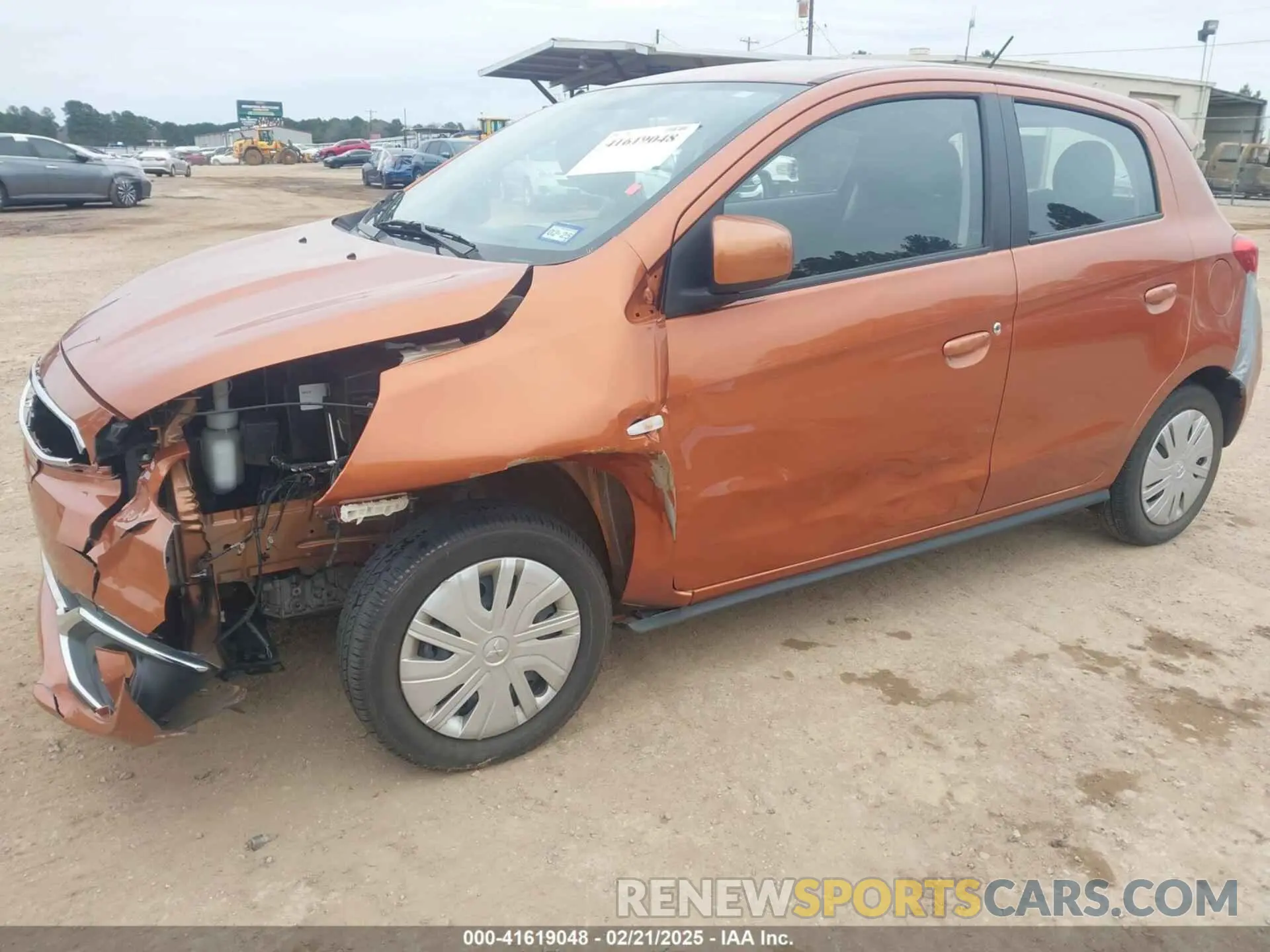 2 fotografías del automóvil dañado ML32A3HJ8KH000856 MITSUBISHI MIRAGE 2019