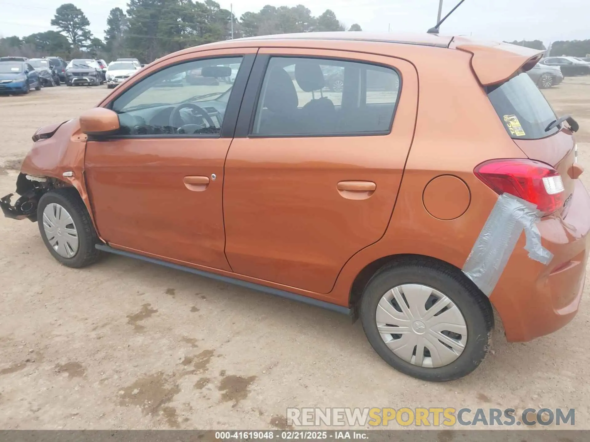 3 fotografías del automóvil dañado ML32A3HJ8KH000856 MITSUBISHI MIRAGE 2019