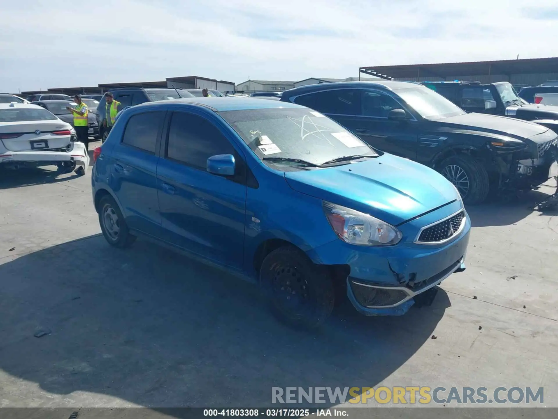 1 fotografías del automóvil dañado ML32A3HJ8KH007208 MITSUBISHI MIRAGE 2019