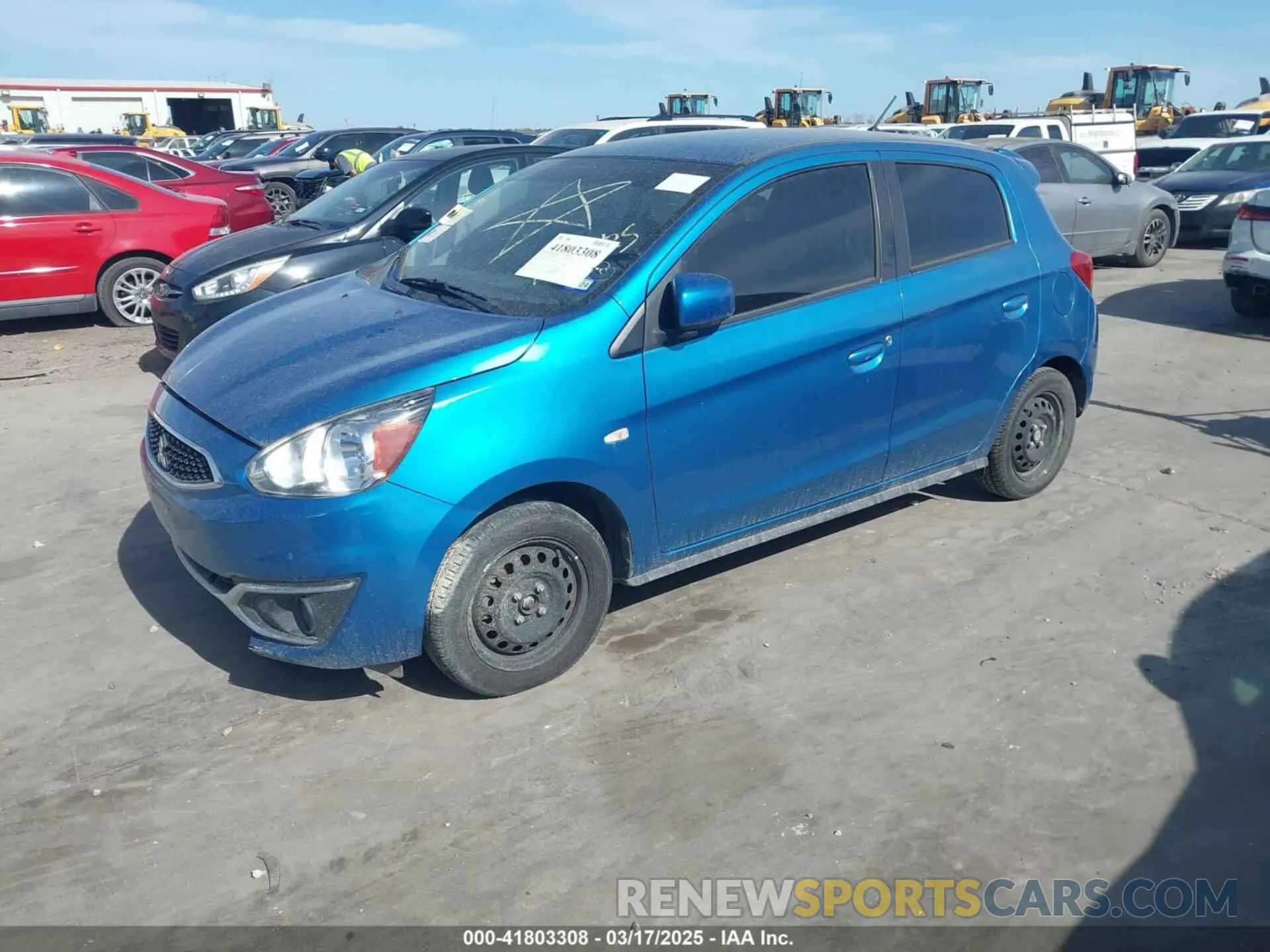 2 fotografías del automóvil dañado ML32A3HJ8KH007208 MITSUBISHI MIRAGE 2019