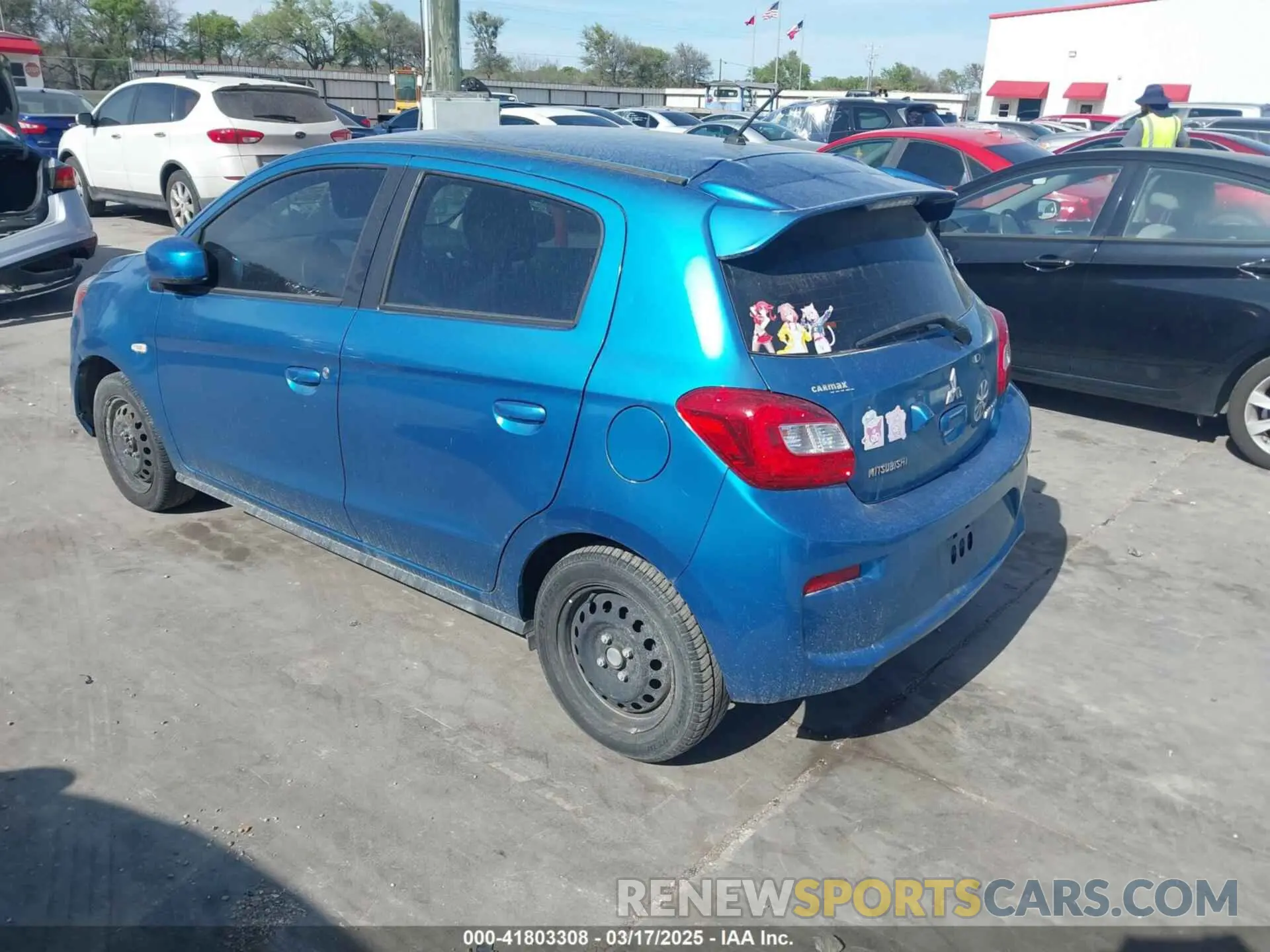 3 fotografías del automóvil dañado ML32A3HJ8KH007208 MITSUBISHI MIRAGE 2019