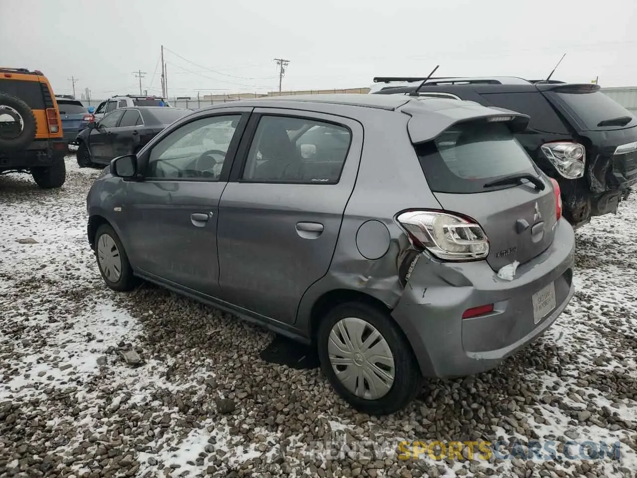 2 fotografías del automóvil dañado ML32A3HJ8KH014935 MITSUBISHI MIRAGE 2019