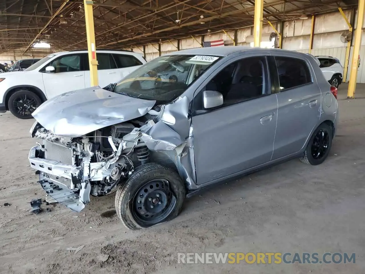 1 fotografías del automóvil dañado ML32A3HJ9KH010277 MITSUBISHI MIRAGE 2019