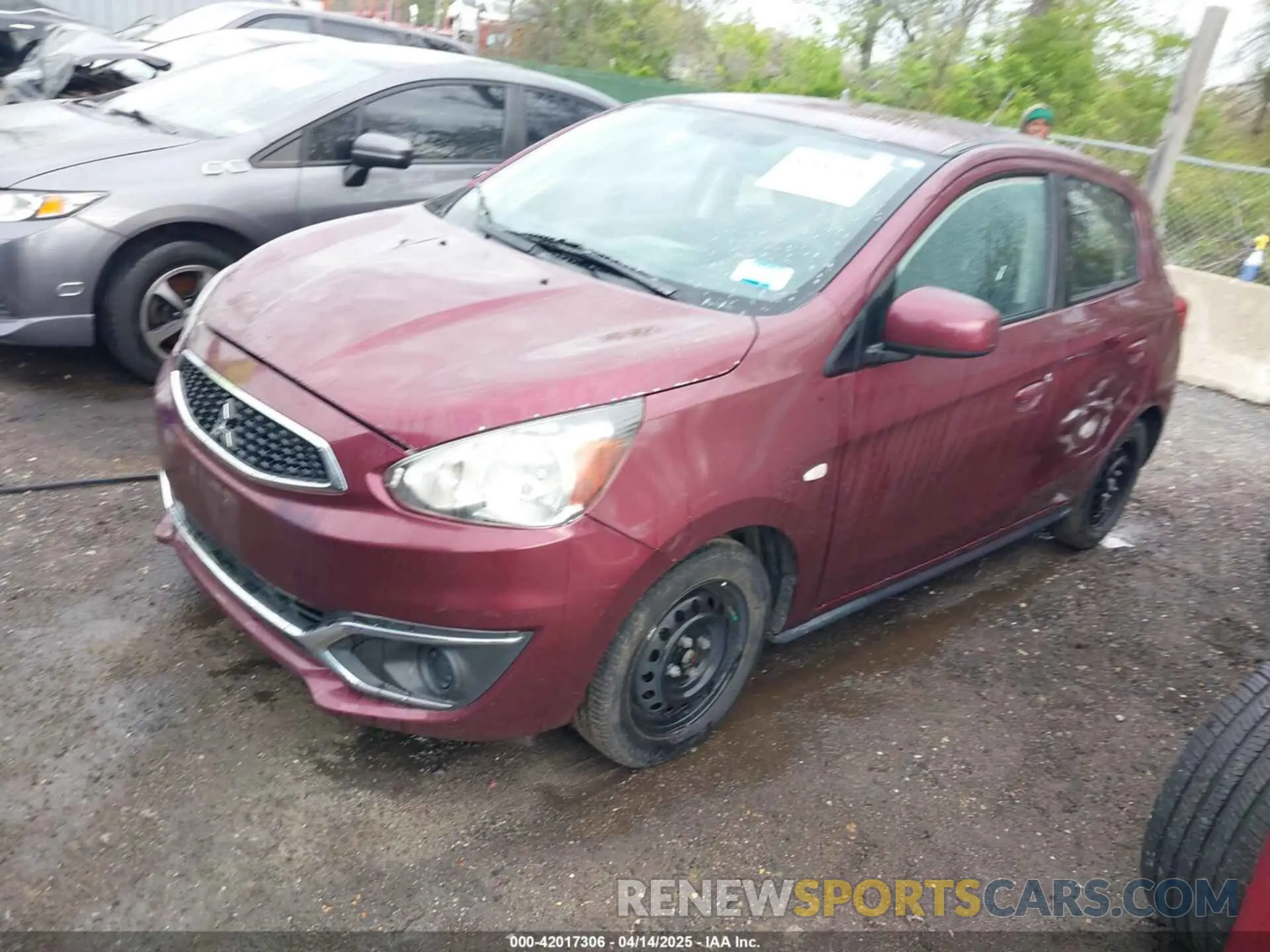 2 fotografías del automóvil dañado ML32A3HJ9KH013289 MITSUBISHI MIRAGE 2019