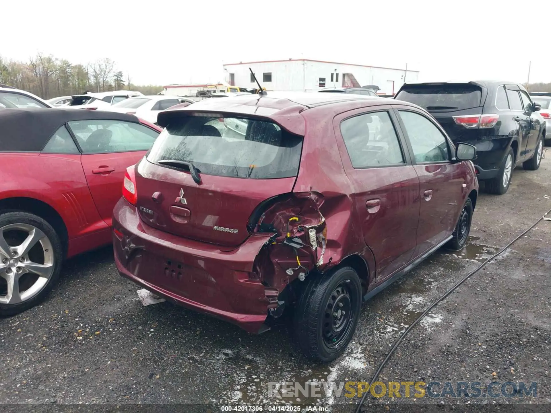 6 fotografías del automóvil dañado ML32A3HJ9KH013289 MITSUBISHI MIRAGE 2019