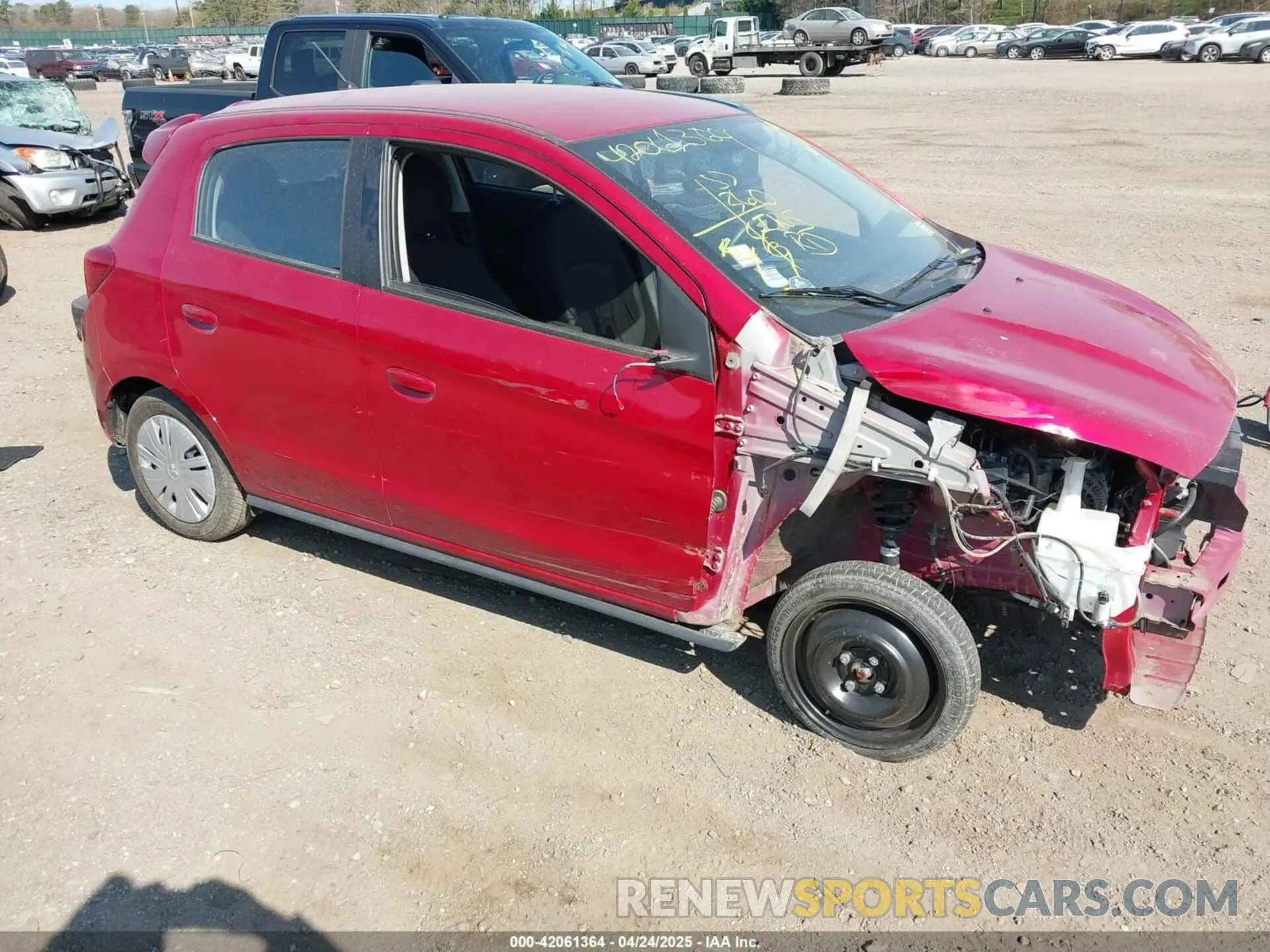 1 fotografías del automóvil dañado ML32A3HJ9KH015821 MITSUBISHI MIRAGE 2019