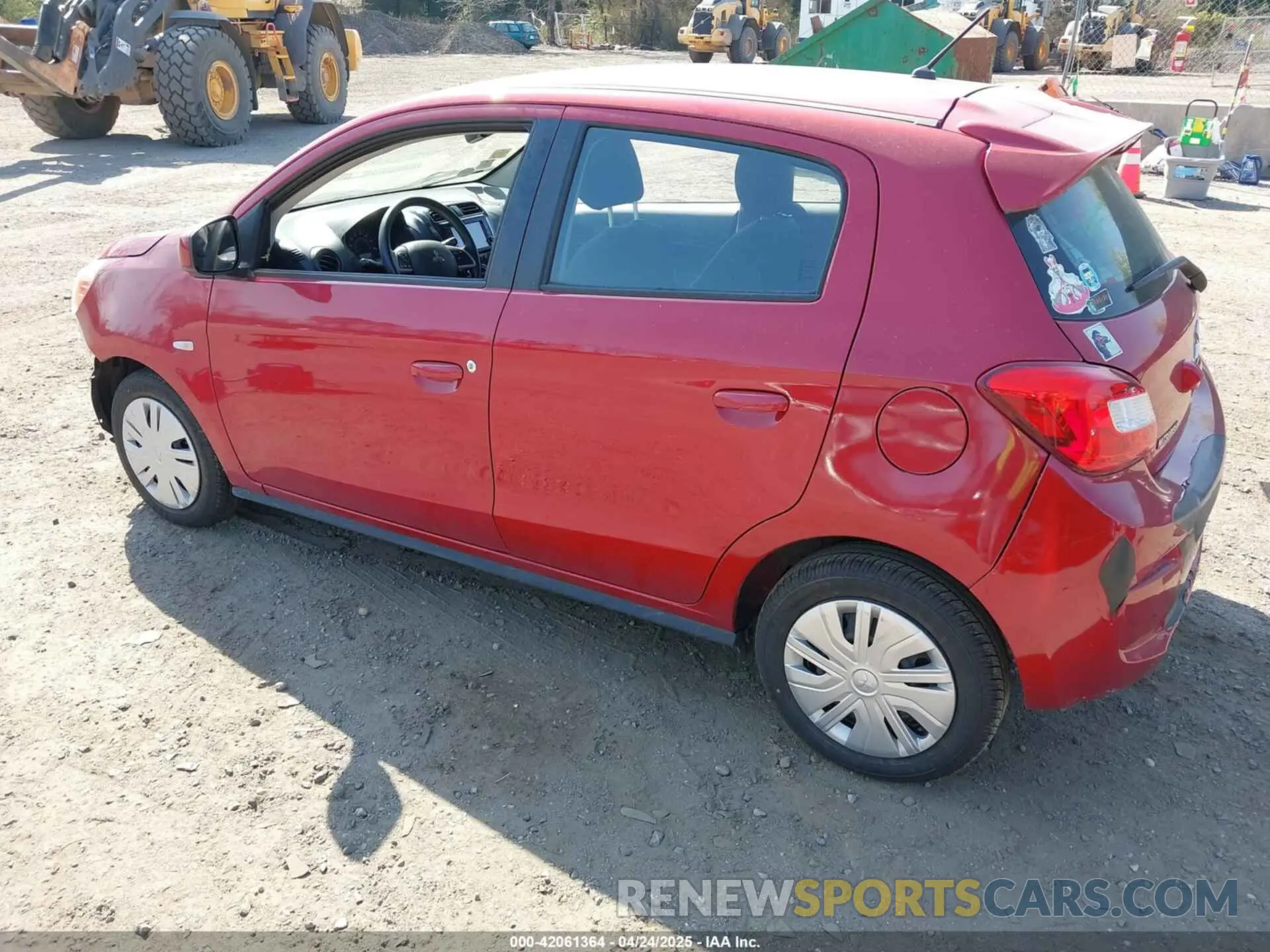 3 fotografías del automóvil dañado ML32A3HJ9KH015821 MITSUBISHI MIRAGE 2019