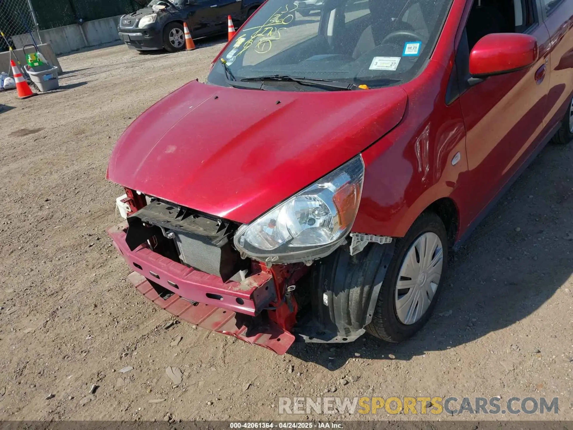 6 fotografías del automóvil dañado ML32A3HJ9KH015821 MITSUBISHI MIRAGE 2019