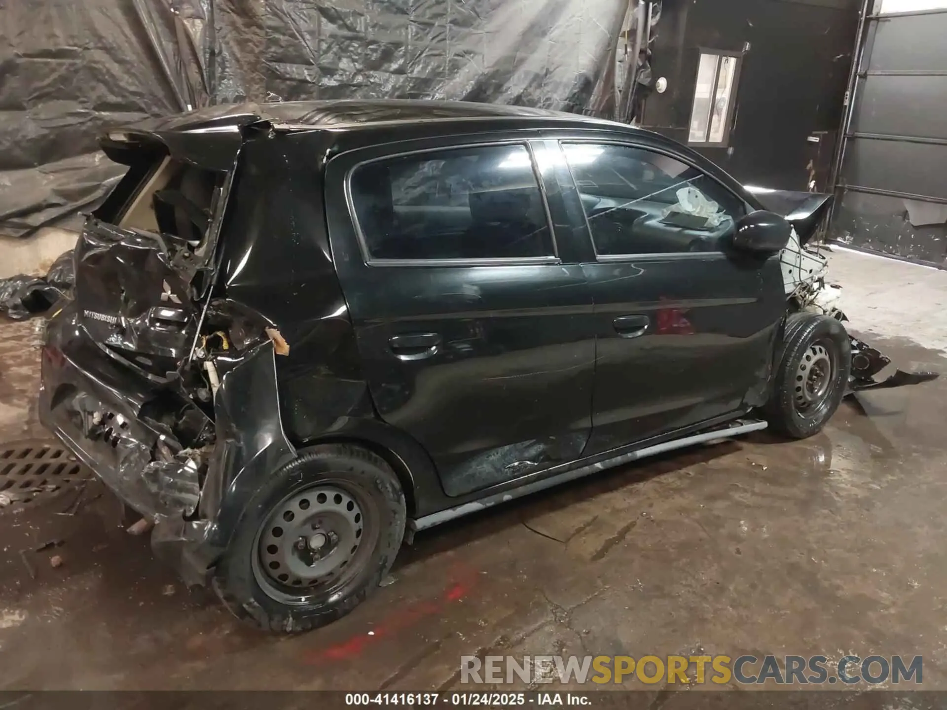 4 fotografías del automóvil dañado ML32A3HJXKH000793 MITSUBISHI MIRAGE 2019