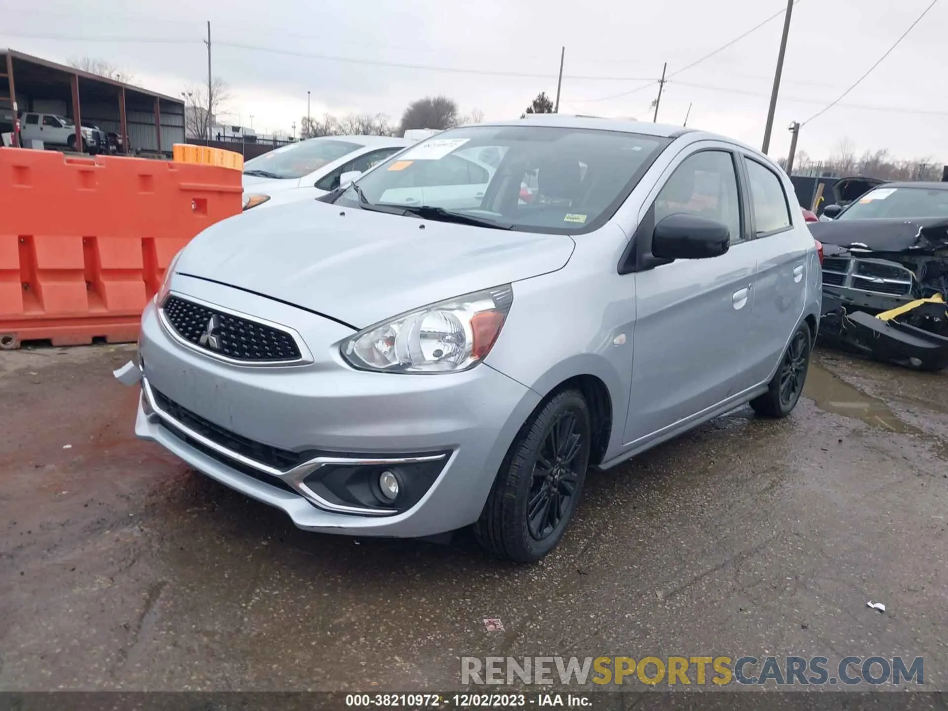2 fotografías del automóvil dañado ML32A5HJ5KH002186 MITSUBISHI MIRAGE 2019