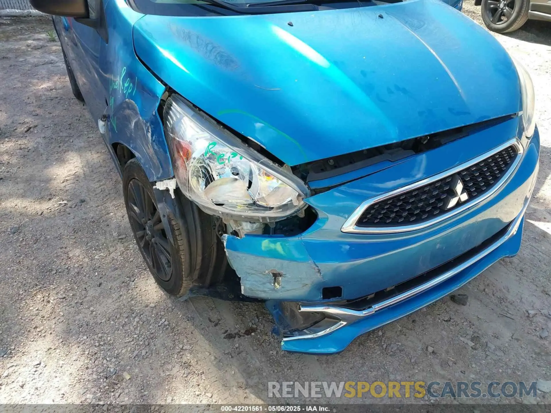 6 fotografías del automóvil dañado ML32A5HJXKH004581 MITSUBISHI MIRAGE 2019