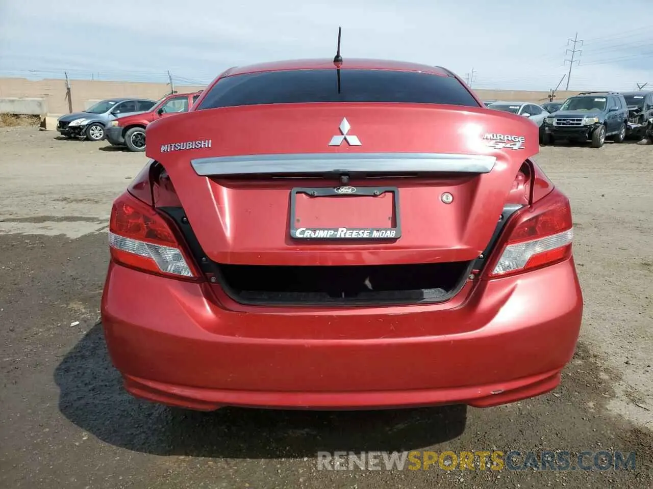 6 fotografías del automóvil dañado ML32F3FJ0KHF03952 MITSUBISHI MIRAGE 2019