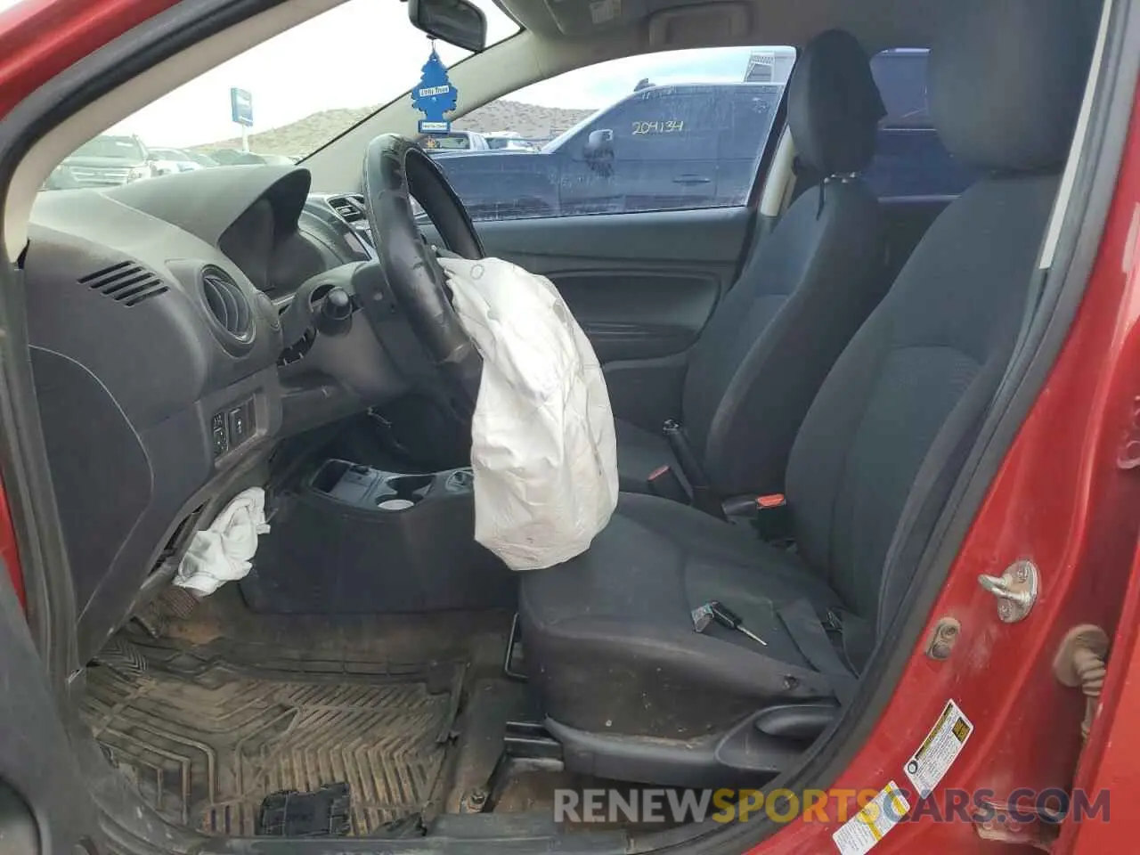 7 fotografías del automóvil dañado ML32F3FJ0KHF03952 MITSUBISHI MIRAGE 2019