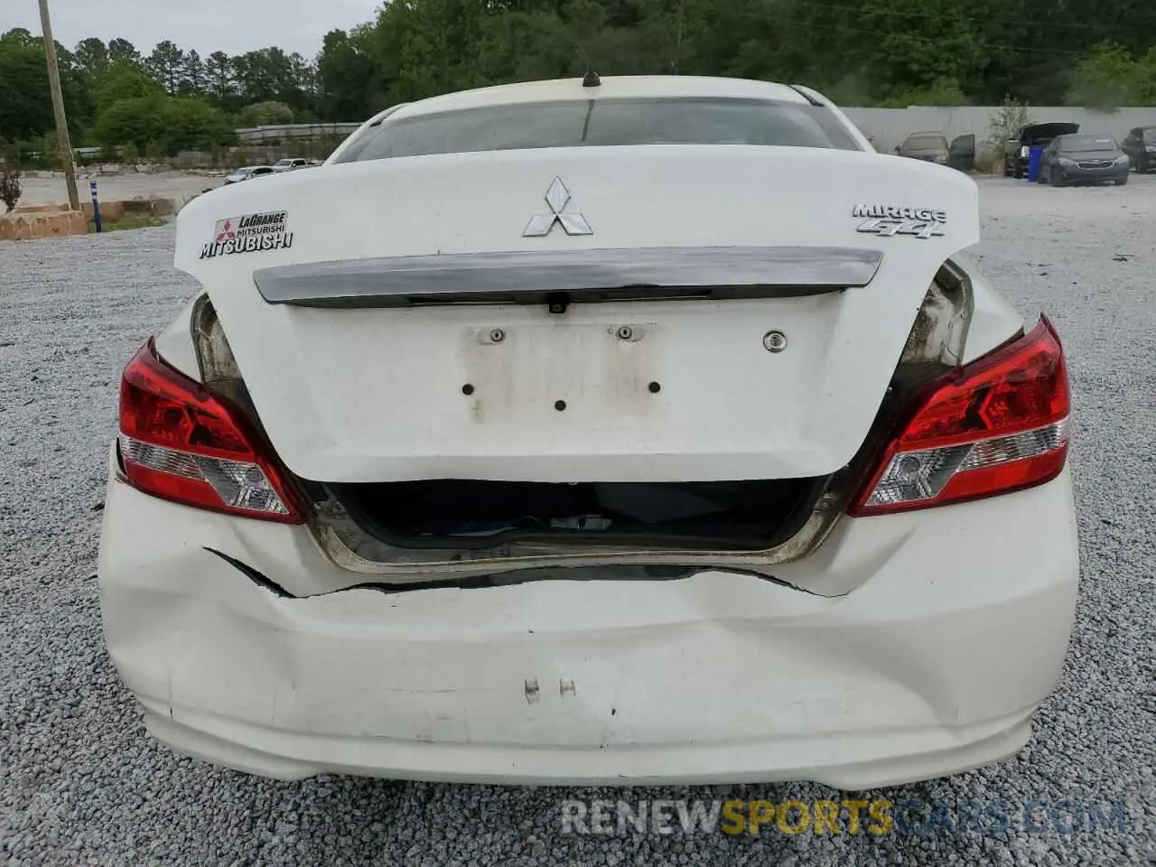 6 fotografías del automóvil dañado ML32F3FJ3KHF01869 MITSUBISHI MIRAGE 2019