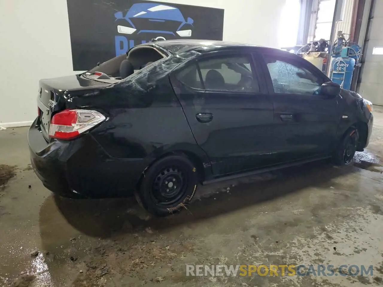 3 fotografías del automóvil dañado ML32F3FJ4KHF04974 MITSUBISHI MIRAGE 2019