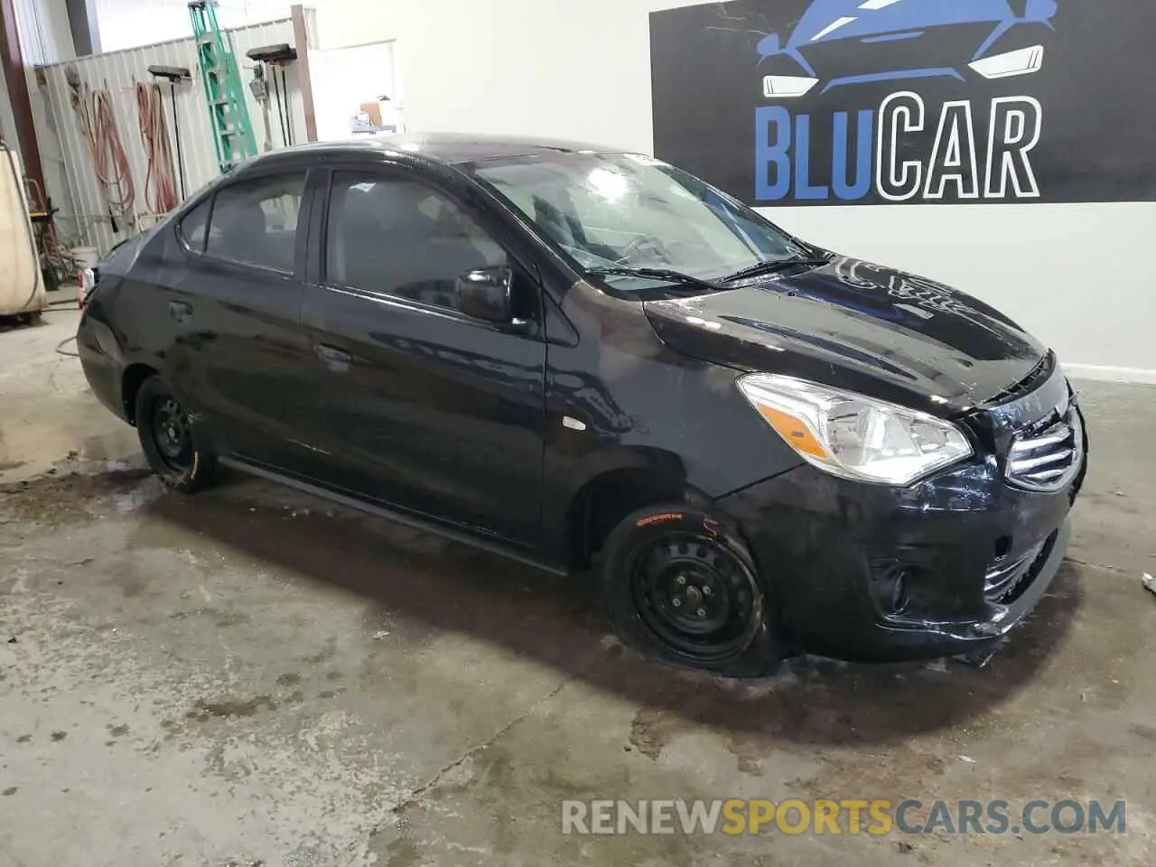 4 fotografías del automóvil dañado ML32F3FJ4KHF04974 MITSUBISHI MIRAGE 2019