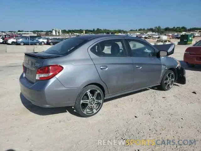 3 fotografías del automóvil dañado ML32F3FJ4KHF08555 MITSUBISHI MIRAGE 2019