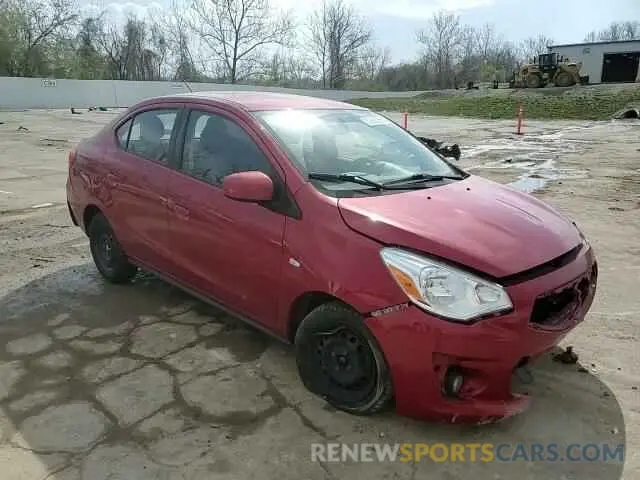 11 fotografías del automóvil dañado ML32F3FJ6KHF16236 MITSUBISHI MIRAGE 2019
