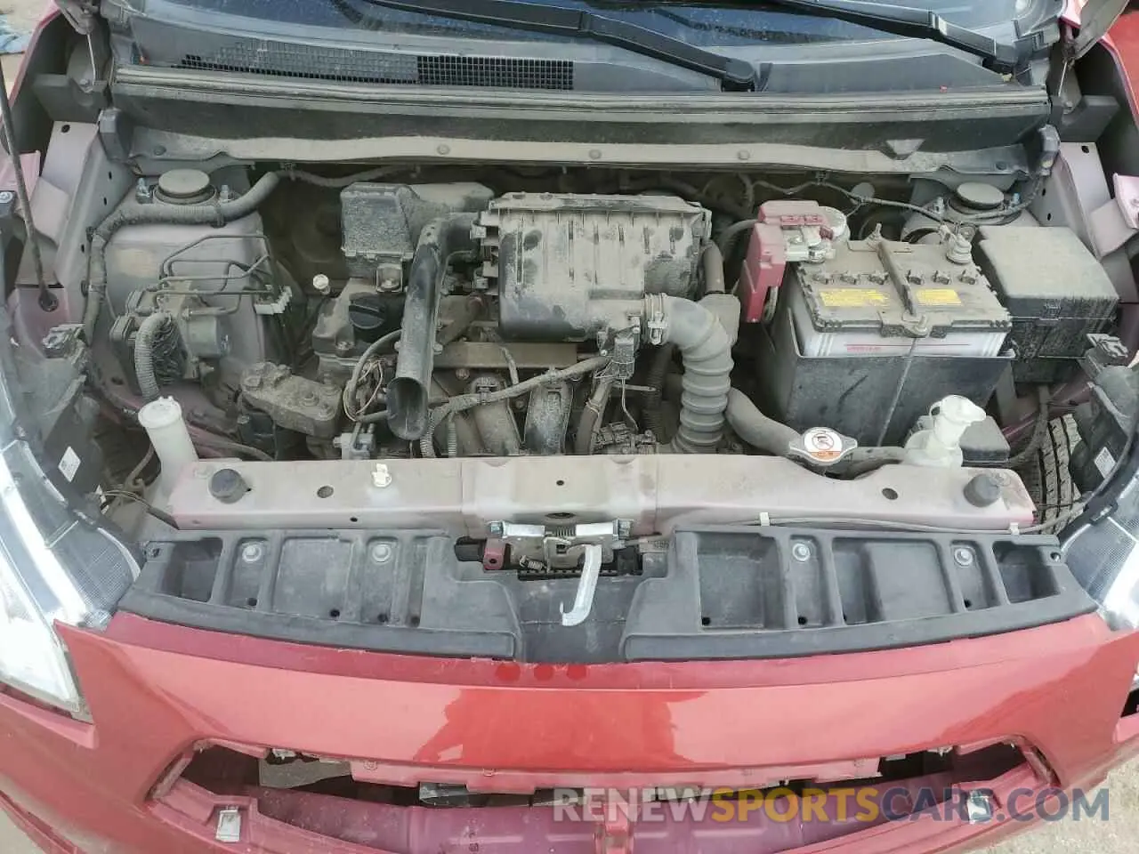 12 fotografías del automóvil dañado ML32F3FJ6KHF16236 MITSUBISHI MIRAGE 2019