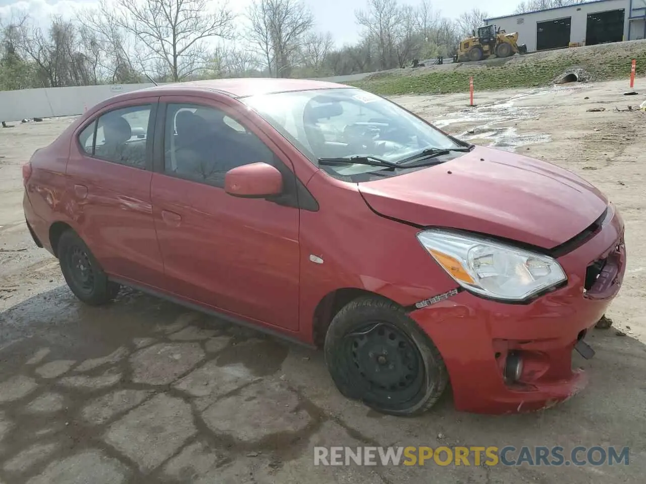 4 fotografías del automóvil dañado ML32F3FJ6KHF16236 MITSUBISHI MIRAGE 2019