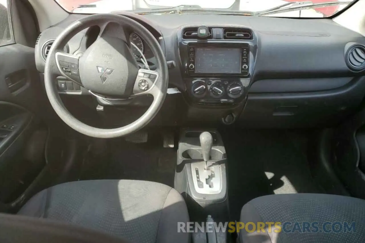 8 fotografías del automóvil dañado ML32F3FJ6KHF16236 MITSUBISHI MIRAGE 2019