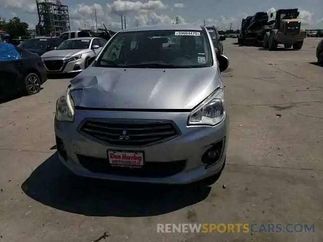 13 fotografías del automóvil dañado ML32F4FJ2KHF11184 MITSUBISHI MIRAGE 2019