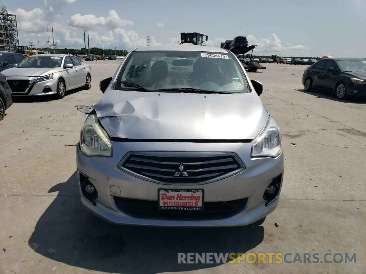 5 fotografías del automóvil dañado ML32F4FJ2KHF11184 MITSUBISHI MIRAGE 2019