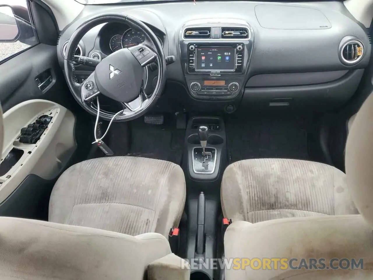 8 fotografías del automóvil dañado ML32F4FJ8KHF15899 MITSUBISHI MIRAGE 2019
