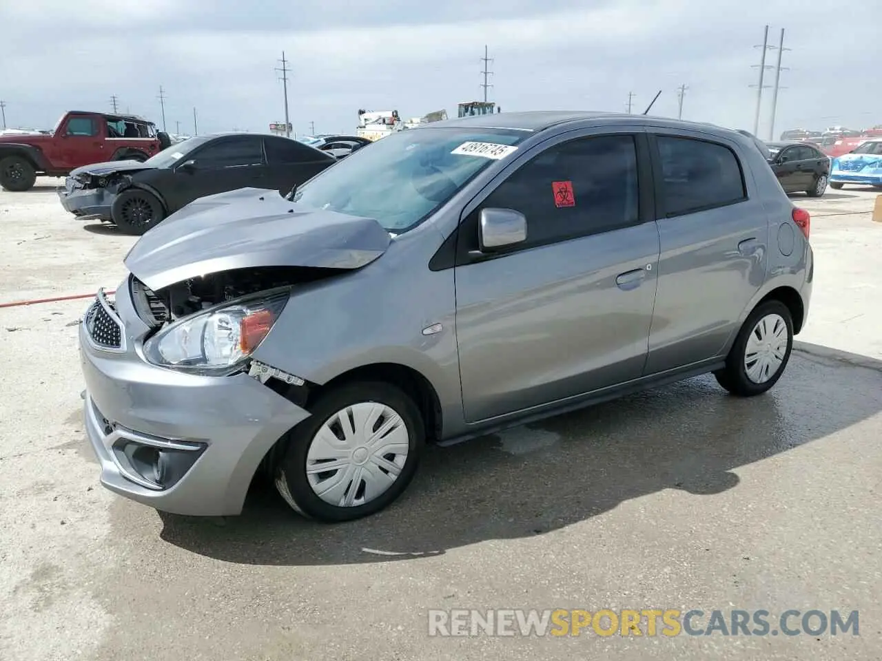 1 fotografías del automóvil dañado ML32A3HJ0LH001324 MITSUBISHI MIRAGE 2020