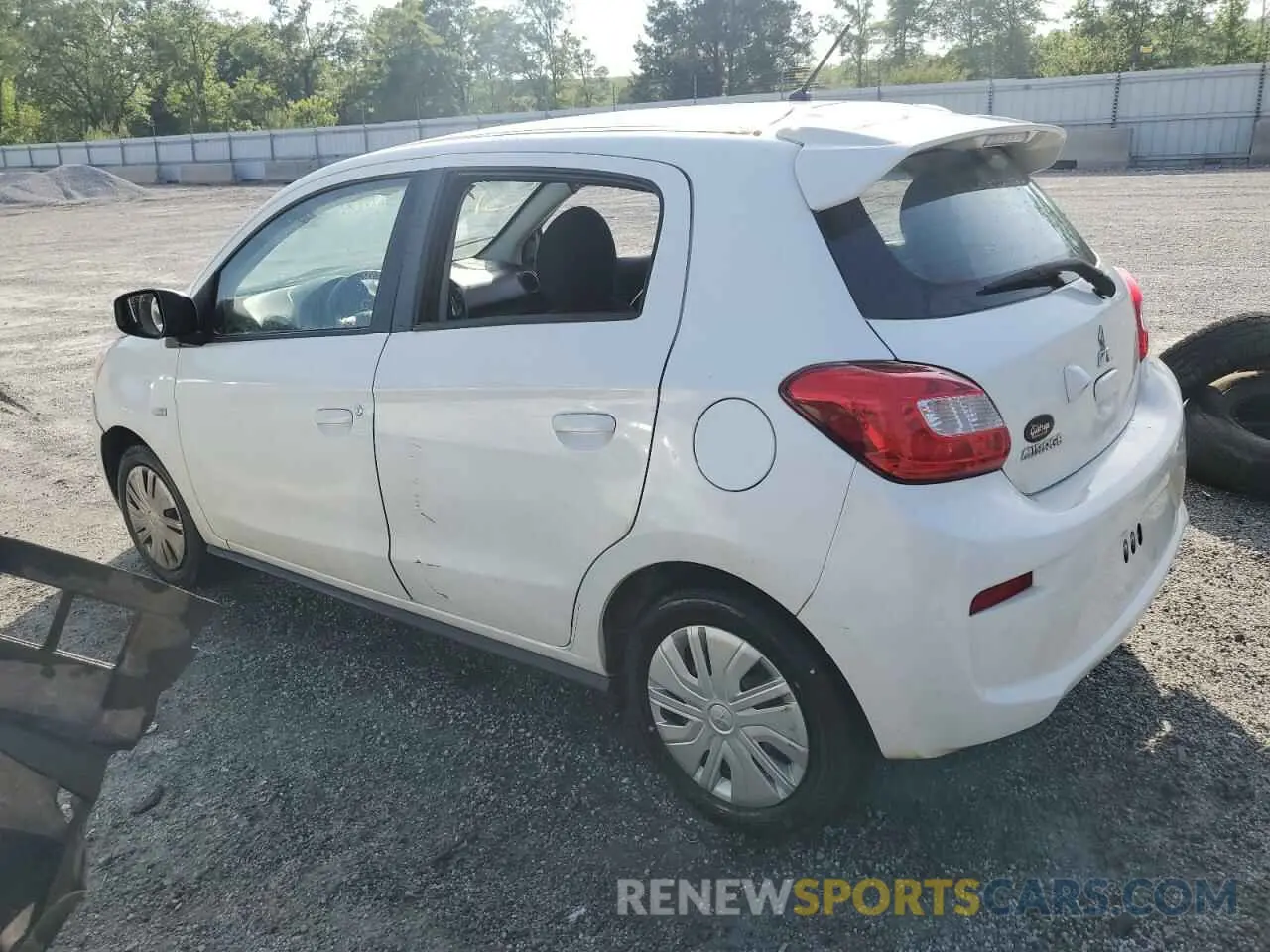 2 fotografías del automóvil dañado ML32A3HJ0LH003591 MITSUBISHI MIRAGE 2020