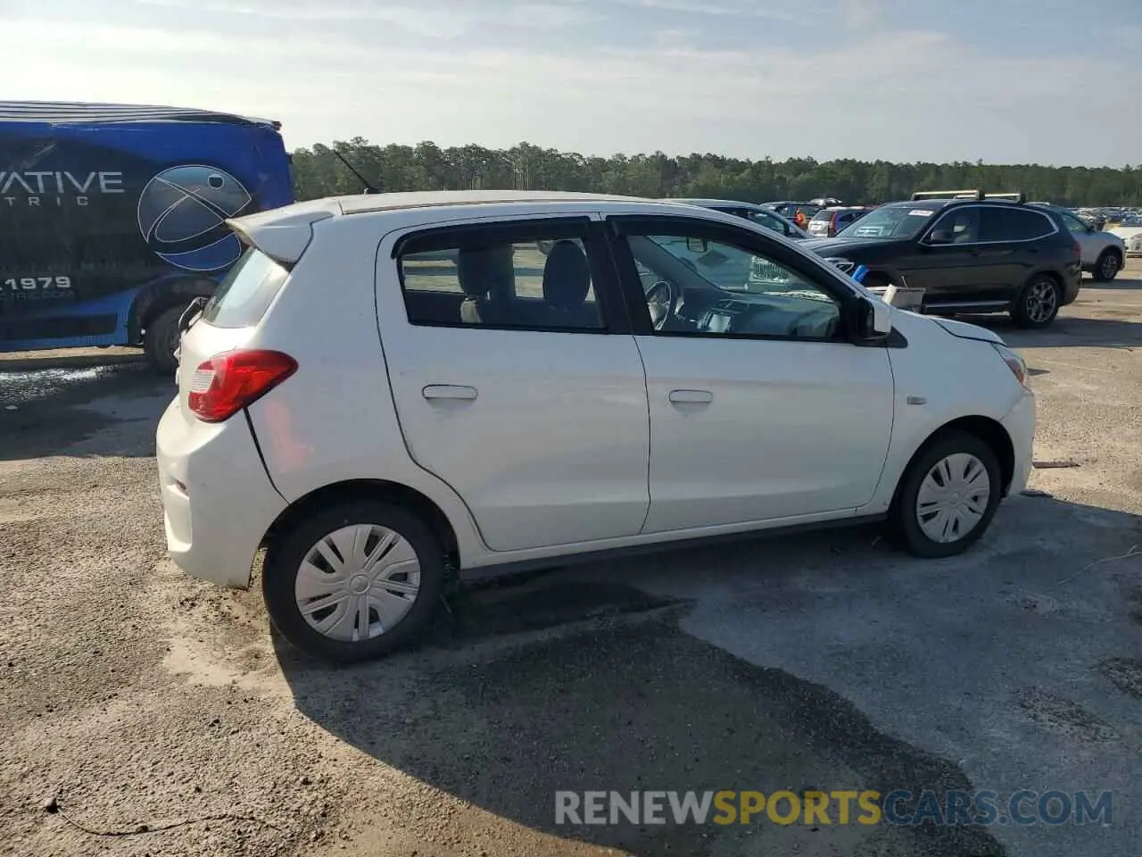 3 fotografías del automóvil dañado ML32A3HJ1LH005088 MITSUBISHI MIRAGE 2020
